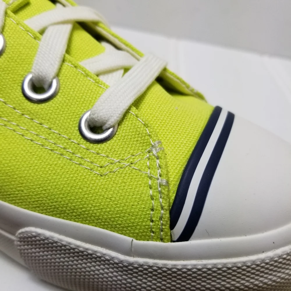 Keds Sneakers Men’s 10 Wild Lime Neon Canvas NIB Retro Streetwear